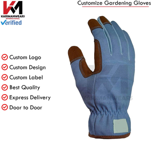 Guantes de Trabajo de Cuero Vacuno Reforzado para Hombre, Duraderos, con Parche en la Palma, Color Tan, Talla Grande 1129L, Protección Resistente - Product Image 2