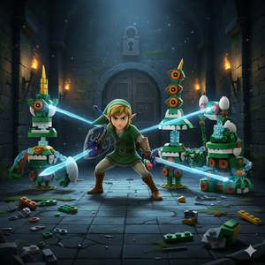 Figurine Golem Gardien de Zelda en plastique durable, inspirée de l'animation japonaise - Product Image 3