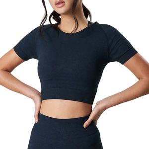 เสื้อครอปท็อปผู้หญิง ระบายอากาศดี ขายดี ปี 2026 เสื้อครอปท็อปขายส่ง เสื้อครอปท็อปสำหรับฤดูร้อน เสื้อยืดครอปท็อปสำหรับสาวๆ ผลิตโดย HS 2026 - Product Image 2