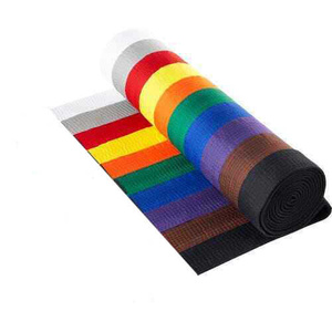Ceintures de BJJ Kamro Sport de qualité professionnelle, design personnalisé en couleur, légères, écologiques, durables, 100% coton, arts martiaux, BJJ, Judo - Product Image 1
