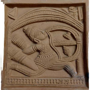 Artisanat Mukherjee, Arjun, décoration d'intérieur traditionnelle de luxe, décoration murale en terre cuite, objet d'art, artisanat abstrait, salon, Diwali - Product Image 4