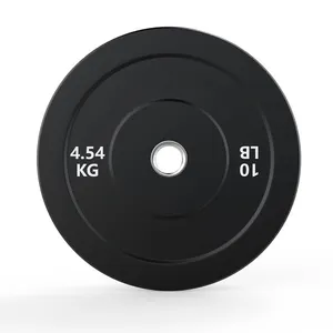 10 15 25 35 45 55 LB Colored Logo Rubber Barbell Weight Plates For Sale
