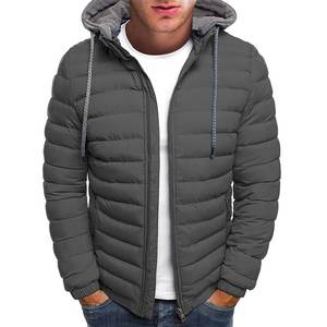 Chaqueta de invierno de calle alta de diseñador 2025 para hombre, cuello levantado, lona personalizada, poliéster, impermeable, acolchado de burbujas para exteriores - Product Image 4