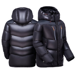 Veste matelassée unisexe décontractée pour homme avec logos OEM personnalisés, conçue pour une chaleur respirante, mode streetwear hivernale élégante - Product Image 5