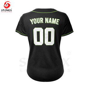 Maillot de baseball robe vêtements de sport décontractés vêtements de baseball et de softball Sublimation respirant séchage rapide femmes maillots en coton - Product Image 6