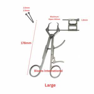 Otoscope manuel professionnel en acier inoxydable à tête ouverte avec lentille mobile pour usage vétérinaire - Vente en gros BISONS |   Diagnostic des oreilles des animaux - Product Image 5