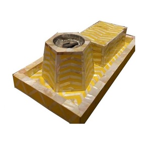 กล่องของขวัญรอมฎอนอาหรับ,ชุดกล่องถาดเตาบาคอร์ฝังมุก - Product Image 4