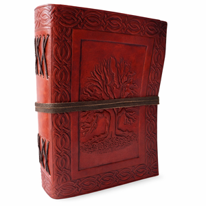 Diario de diseño de vida de árbol antiguo B5 hecho a mano de calidad superior, diario ecológico de cuero con encuadernación térmica única, Idea de regalo de escritura - Product Image 1