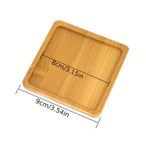Sous-verres carrés en bois en gros, résistants à la chaleur, écologiques, réutilisables, pour restaurant, hôtel - Product Image 6