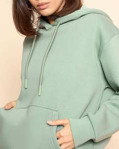 Winter Streetwear <b>Long</b> <b>Sleeve</b> Plain Pullover Hoodie Ladies Hooded <b>Top</b> Casual Hoody <b>Thermal</b> Customized High Quality Women's 100% - Product Image 1