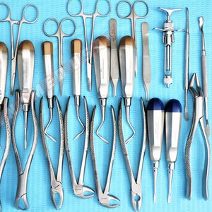 Allemand 74 pc chirurgie buccale dentaire extraction ascenseurs forceps kit instrument set kit haute qualité qualité allemande - Product Image 3