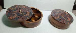 Tazón de Madera Natural Ecológico Accia, con Intrincado Estampado de Esmalte, Apto para Lavavajillas, Elegante Centro de Mesa para Salas de Estar y Comedor - Product Image 6