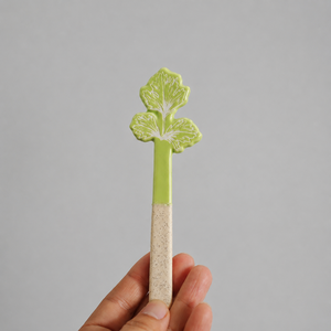 Marqueurs de plantes en céramique faits à la main, style nordique, étiquettes de jardin pour herbes, piquets décoratifs pour pots de fleurs - Product Image 4