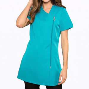 Uniforme de spa en polyester de haute qualité pour femmes, tunique avec logo personnalisé pour l'industrie de la beauté, vêtements de travail pour salons, vêtements pour femmes - Product Image 5