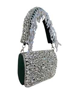 Nouvelle arrivée superbe main en relief perle lourde et pierre travail multicolore nuptiale soirée sacs à main femmes sac à main lourd sac à bandoulière - Product Image 3