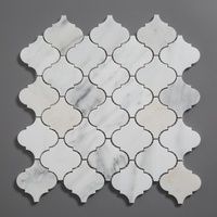 Centurymosaic - Mosaïque en marbre blanc de qualité supérieure - Carrelage en pierre naturelle - Carrelage en marbre blanc pour murs intérieurs