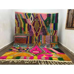 Alfombras marroquíes hechas a mano de lana, auténticas alfombras bereberes, lana natural, artesanía, personalizables en tamaño y colores, alta calidad - Product Image 3