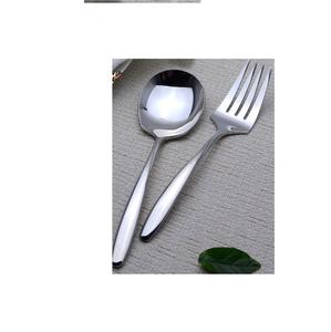 Service de cuillère à salade en acier inoxydable, couverts en or, cuillère de Service fourchette à usage manuel pour la vente - Product Image 3