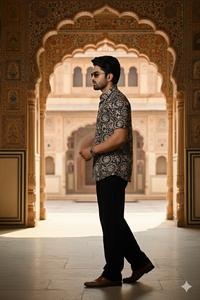 Camisa de Verano para Hombre, 100% Algodón, Estampada, Estilo Bohemio, para Vacaciones en la Playa, Personalizable, ODM - Product Image 4