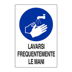 Targa 20x30 Lavarsi Frequentemente Le Mani - Product Image 1