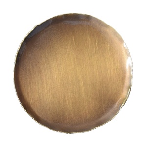 Handmade Pure Copper Metal Coasters Round <b>Table</b> <b>Mat</b> & Pad Set for Beer Glasses & Tumblers Stylish Metal Style - Product Image 1