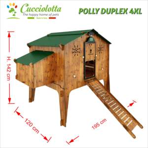 Casa para Mascotas Resistente al Viento, Fabricada en Italia con Laminado HPL de Alta Calidad, para Animales Pequeños, Gallinero Elevado - Product Image 1