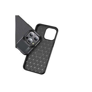 Étui de protection en silicone noir mat de luxe Netzy pour iPhone 15 Pro Série Negro Silicone souple Emballage de vente au détail Compatible 7 Plus - Product Image 4