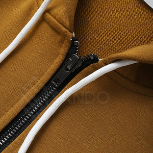 เสื้อฮู้ดมีซิปไซส์ใหญ่สำหรับผู้ชายเสื้อฮู้ดมีสไตล์และทันสมัย - Product Image 4