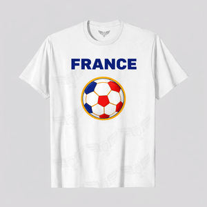 T-shirt graphique de football Coupe du Monde 2026 France, T-shirt imprimé football, T-shirt décontracté France, T-shirt de football pour homme, T-shirt graphique sportif - Product Image 1
