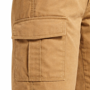 Pantalon cargo sur mesure pour femme, taille haute, coupe ample à jambe large avec poches à rabat, fabricant de marque privée - Product Image 5