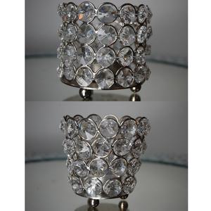 Photophore en cristal/métal argenté le plus vendu pour la maison, mariage, décoration de table de pâques, bougie votive faite à la main - Product Image 6