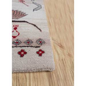 Tapis Manchaha en laine et soie de bambou noué à la main, ivoire, 10 mm d'épaisseur, motif géométrique abstrait, pour la maison, le couloir, modèle rectangulaire - Les-1694 - Product Image 4