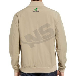 Veste Letterman de couleur unie de qualité supérieure pour hommes blouson bombardier d'hiver avec patchs personnalisés et col de baseball - Product Image 2