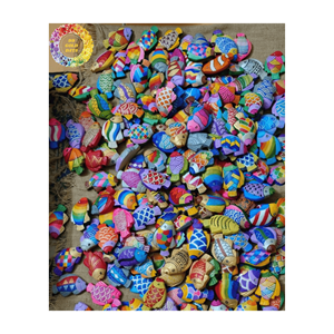 Artisanat en bois personnalisé professionnel décoration de la maison cadeaux muraux modèle de Simulation vif artisanat poisson en bois - Product Image 1