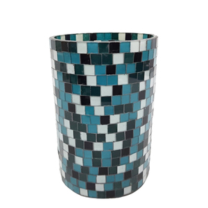 Pot de bougie de placage en laiton de support votif en verre et fer de taille moyenne classique pour la décoration de mariage et de noël à la maison - Product Image 6