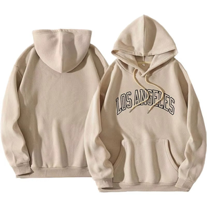 Sweat à capuche pour hommes de rue 100% coton 260gsm épais éponge française poids lourd coupe régulière respirant de haute qualité impression personnalisée Logo - Product Image 1
