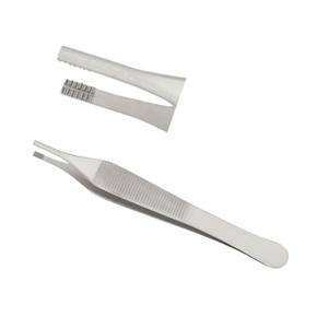 Pinzas de Disección Reutilizables Adson-Brown de 120 mm de Acero Inoxidable, Manuales - Product Image 1