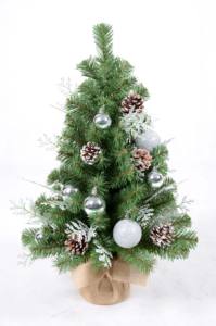 Decorated Mini & Small Christmas <b>Trees</b> 45–120cm – Luxury Styles with Bows, Ornaments & LED <b>Lights</b>, Potted Xmas <b>Trees</b> Wholesale - Product Image 4