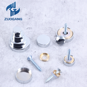 Zuo Gang Spiegelabdeckung aus reinem Kupfer mit Schrauben, dekorative flache Glasnägel, Kunststoffunterlegscheiben, harte Muttern für Werbung - Product Image 4