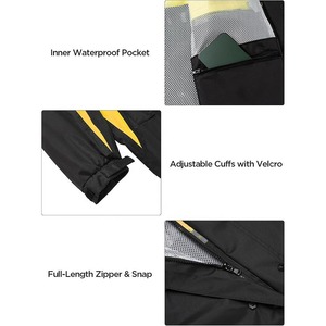 ชุดกันฝนสำหรับฤดูหนาวแบบ100% สะท้อนแสงสีเหลืองผ้าโพลีเอสเตอร์ชุดกันฝน - Product Image 6