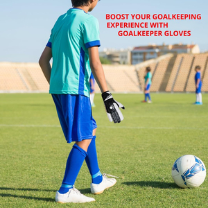 Gants de gardien de but de football en latex avec fermeture à lacets pour une utilisation en extérieur, protection complète des doigts, sangle de poignet réglable, entraînement OEM - Product Image 6