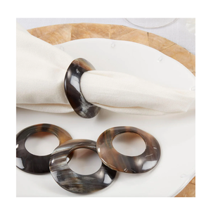 Anneau de serviette en corne de buffle Top Accessoire de luxe Unique Excellente qualité Anneau de serviette en corne de buffle - Product Image 2