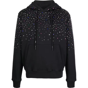 Style parfait hommes strass sweats à capuche Offre Spéciale anti-rides haute qualité prix pas cher strass hommes sweats à capuche avec manches complètes - Product Image 1