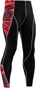 Ensemble de sport de compression pour homme Rouge Tribal à manches longues et leggings à séchage rapide pour MMA, Gym Fitness Training - Product Image 4