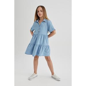 Abito in jeans manica corta da ragazza B5032a824sp