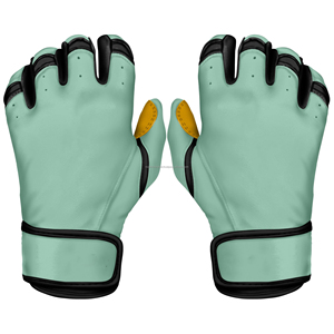 Guantes de bateo de béisbol de cuero Cabretta, puño corto, cuero suave, cómodos, antideslizantes, competición de entrenamiento, 2017 - Product Image 6