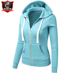 . Sweat à capuche avec poche avant femmes couleur unie pull design coton mélange tissu parfait pour la gym collège ou vêtements de voyage - Product Image 5