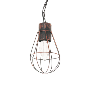 Lampe solaire LED GIRLANDA à 10 ampoules en cuivre Loft - Product Image 3