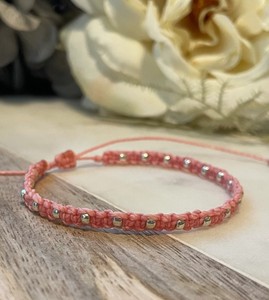 <b>Beaded</b> <b>Bracelets</b>, Surfer Anklet, Macrame <b>Bracelet</b> - Product Image 1