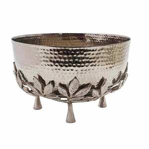 ชามอลูมิเนียมทรงกลมพร้อมขาตั้งโลหะชามอลูมิเนียมสำหรับตกแต่งบนโต๊ะ - Product Image 4